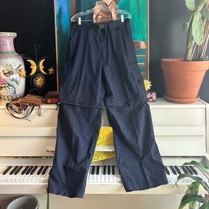 Men's Dark Blue Cargo Zip Off Pants Size 36"